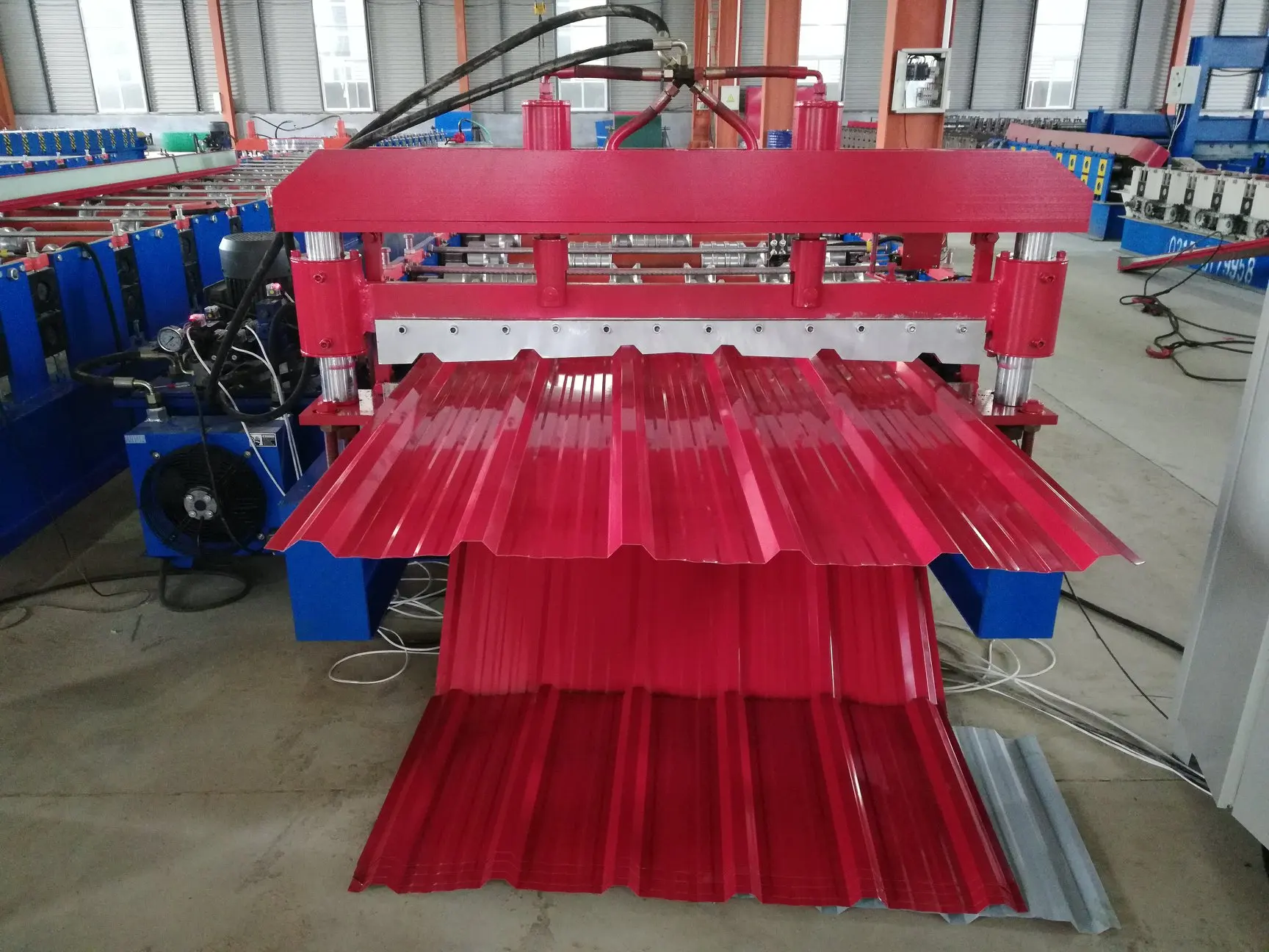 Roofing Sheet Bend IBR Galvanized Cold Roll Forming Machine For Roof Panel