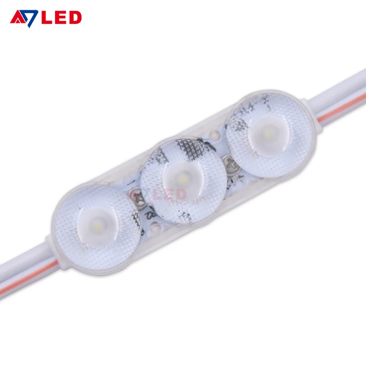 Впрыскиваемый Светодиодный модуль 12 В постоянного тока 1 2 Вт 2835 3smd холодный белый водонепроницаемый IP67 для вывески подсветки