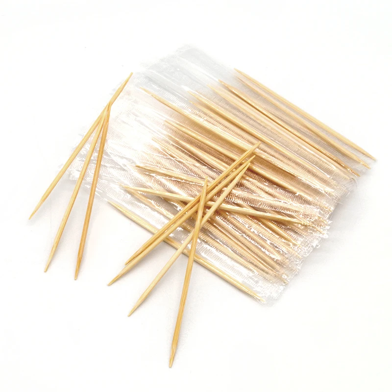 Double-point Wood Flavored Toothpicsk Bulk Bamboo Toothpicks