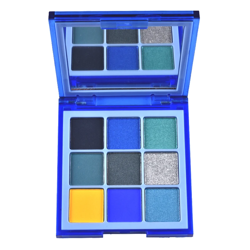 New luxury cosmetics  Hot Sale High Pigment  Glitter Private label 9 colours eyeshadow palette