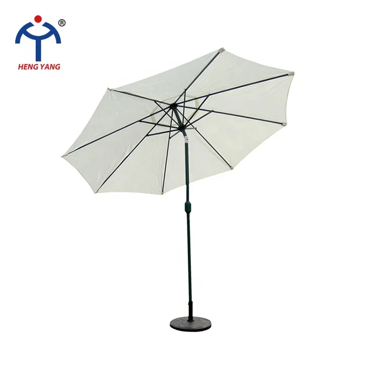 OEM high end 2.7m 8k outdoor waterproof patio big garden tilt umbrella for coffee shop restaurant