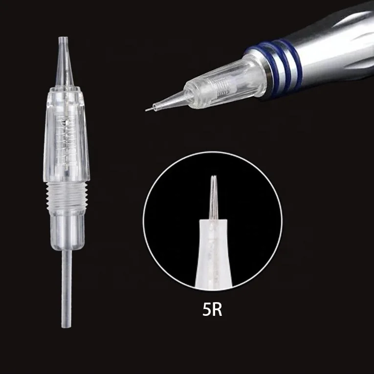 Charmant Disposable Eyebrow Microblading Tattoo Machine Needles 1P/1R/3P/3R/5R/5F/7F Permanent Makeup Cartridges Tattoo Supplies