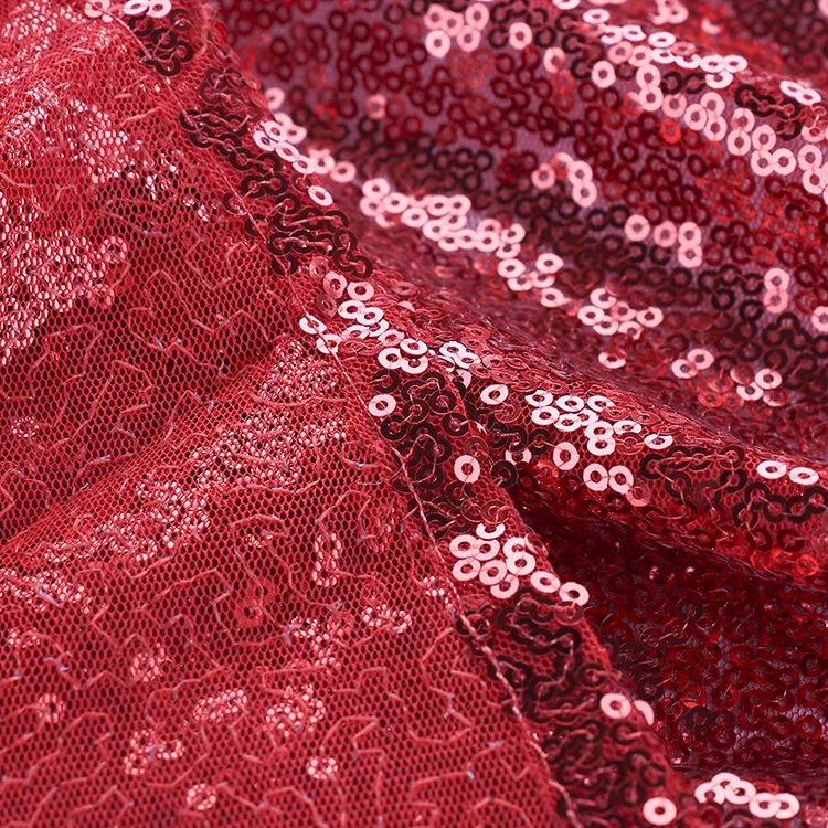 Tejido De Lentejuelas De 3 mm Tejido De Vestido Bordado Sparkling Shimmering Fabric 3mm Sequin Fabric Embroidery Dress Fabric