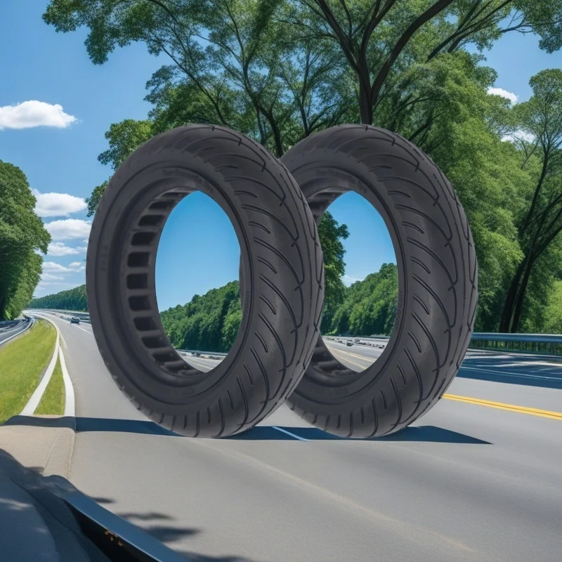 Nedong 8x2.0 Inch Light & Elastic series Line honeycomb Solid Tire airless tyre for E-scooter Segway Mobility scooter