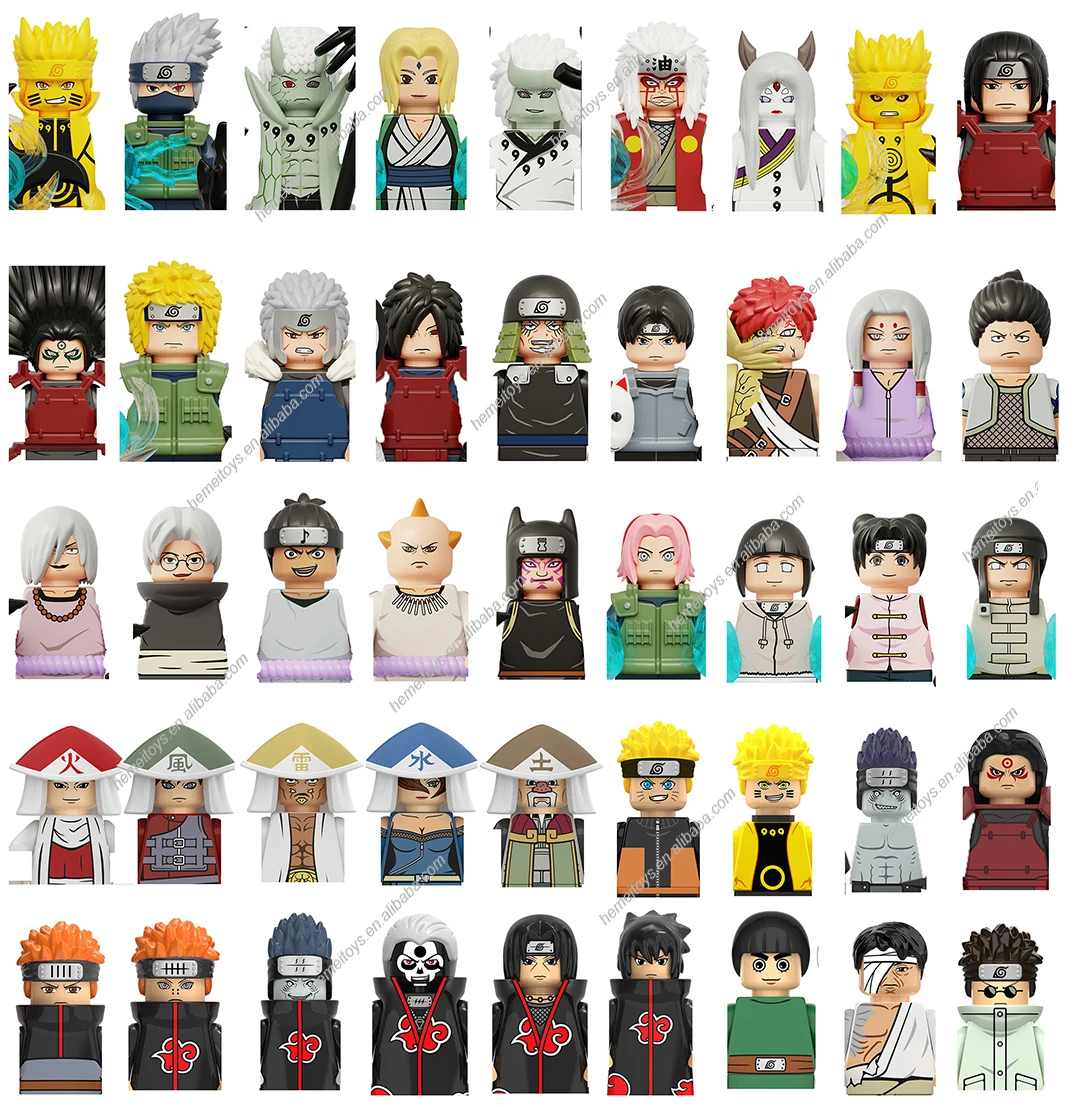 Educational Toy KDL819 814 812  801 806 Japanese Anime mini Uzumaki Hoshigaki Kisame movie figure  Building Block toys doll kids