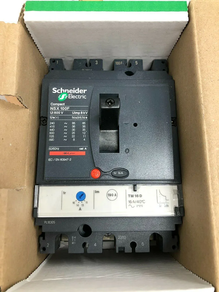 High quality Merlin Gerin 3P 63A 80A 100A MCCB Breaker