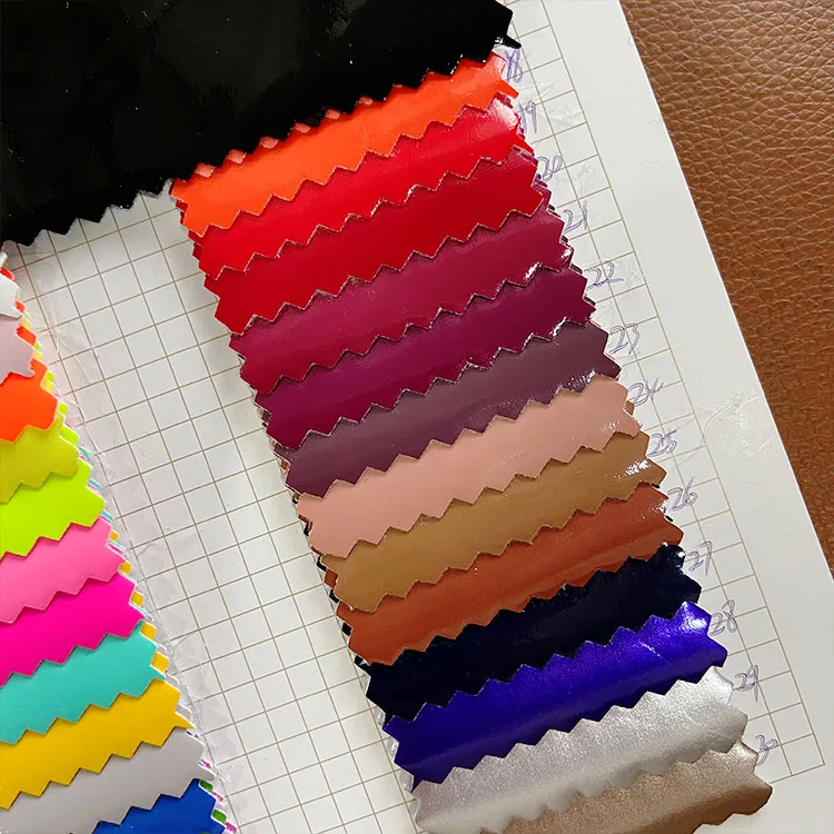 Зеркальная поверхность, тянущаяся в 4 направлениях, кожа, шерсть, задняя искусственная кожа PU ткань для одежды