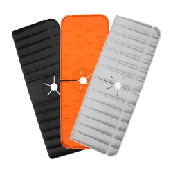 New Arrival Water Drip Catcher Tray Kitchen Sink Splash Guard Drain Pad Thick Silicone Faucet Mat