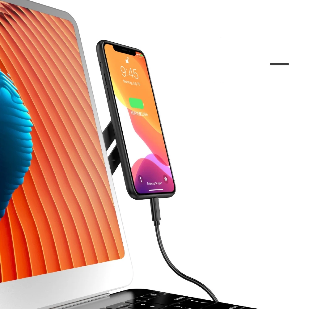 Creative home decoration notebook side screen magnetic portable metal expansion mobile phone holder