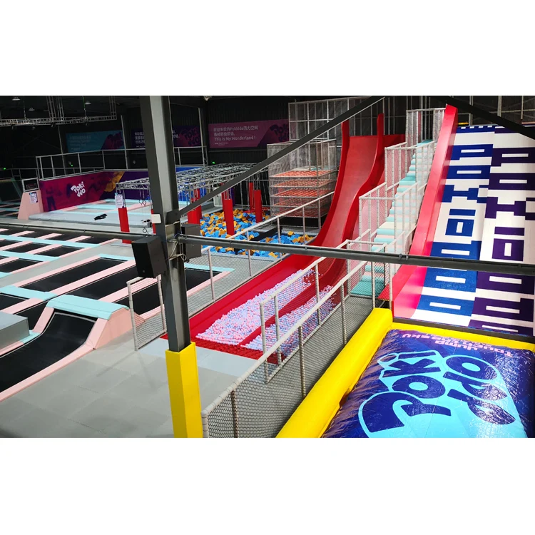 Betta Custom Design Indoor playground trampoline park with Laser Tag Gun battle game for kids adults