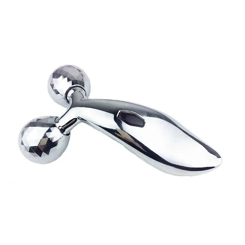22 Portable Mini Handheld Silver Gold Face Lift Tool Anti Aging 3D Face Lift Roller Face Massager