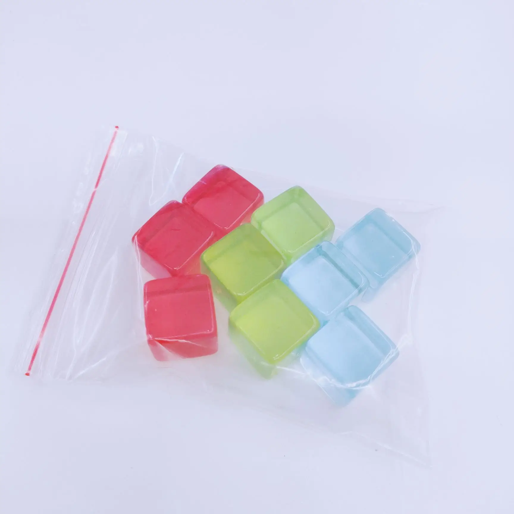 16mm smooth transparent square blank dice flat small square board game toy accessories cube cube accessories wholesale