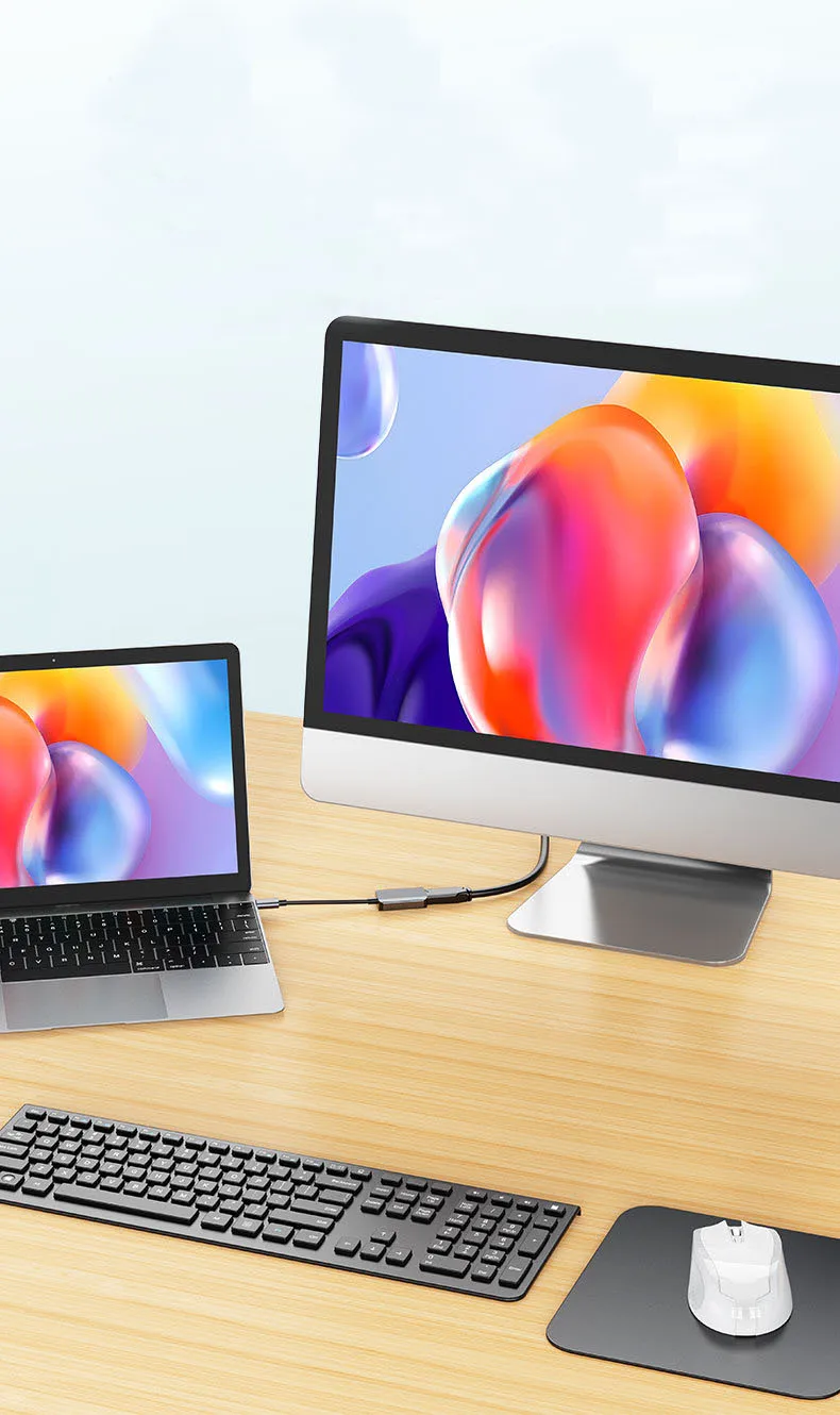 cantell HDTV 1080P Type-c Adapte Cover Converter Cable Compatible for Computer/Desktop/Laptop