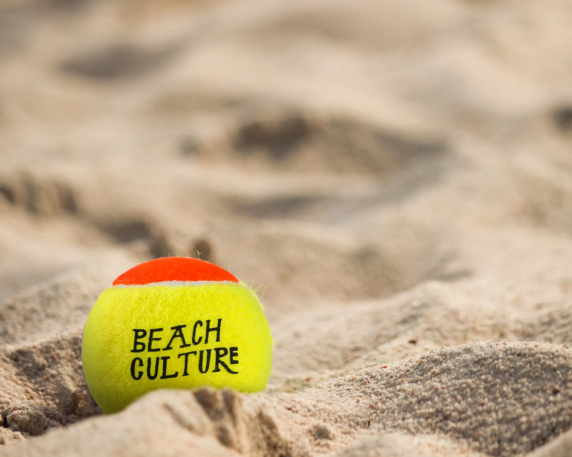 ITF Stage 2 Beach Tennis Ball for Beginners 40 Gram Pressureless Training Balls Made of Rubber and Wool for Sports