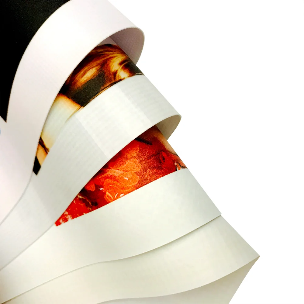 15oz 510gsm UV Printing Grey Black Back Flex Banner in Roll With  UV resistant