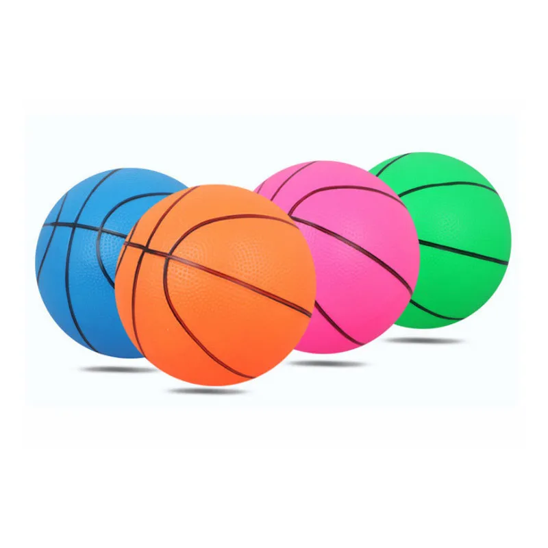 Wholesale mini basketball PVC material kids elastic sports toy ball outdoor
