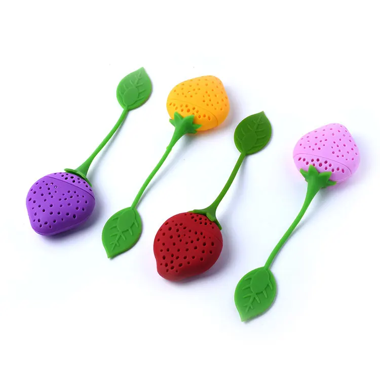 hot sale 100% Food grade colorful tea filter silicone tea bag tea ball