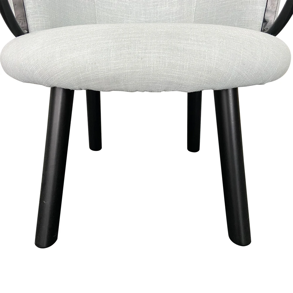 Italian style latest design home furniture fabric comfortable minimalist armchair