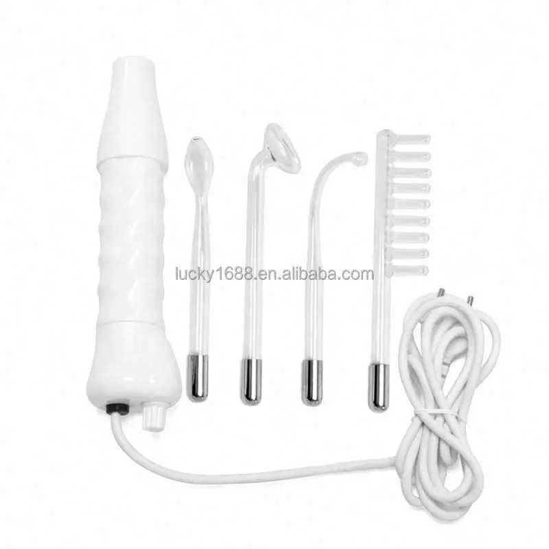 Wholesale hair growth and skin care high frequency beauty machine electrode wand with 4 glass tubes