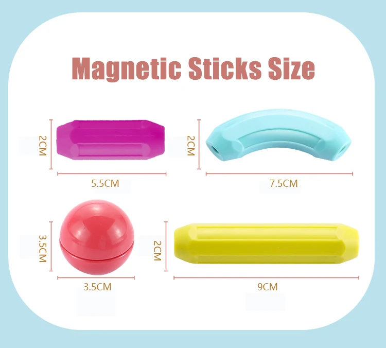 36 шт Детские игрушки магнитные палочки строительные блоки строительные игрушки, дошкольные образовательные магниты палочки игрушки