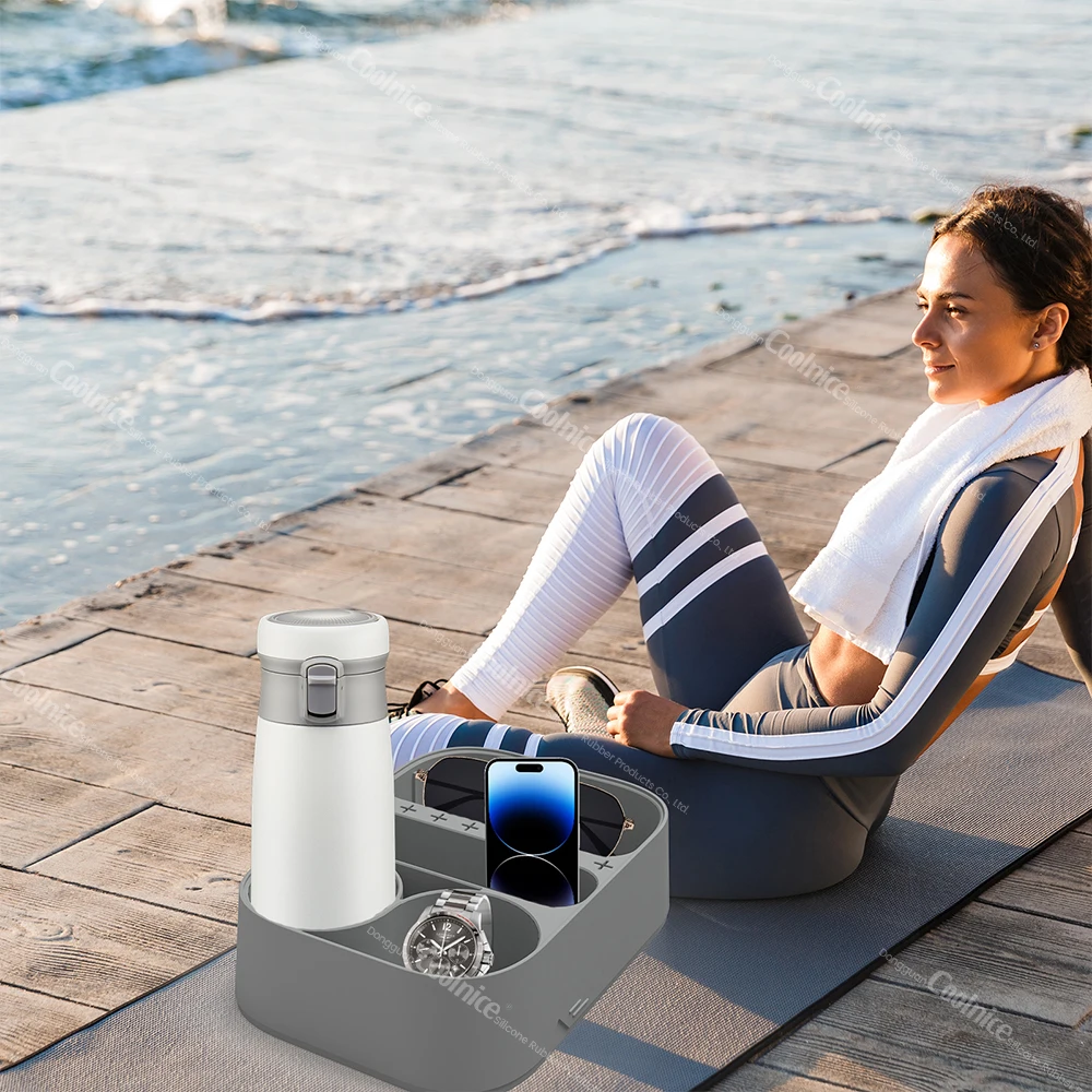 Sofa Couch Snacks Caddy Serving Crate Tray Couch Cup Holder Tray for TV Remote Snacks Drinks Cellphone