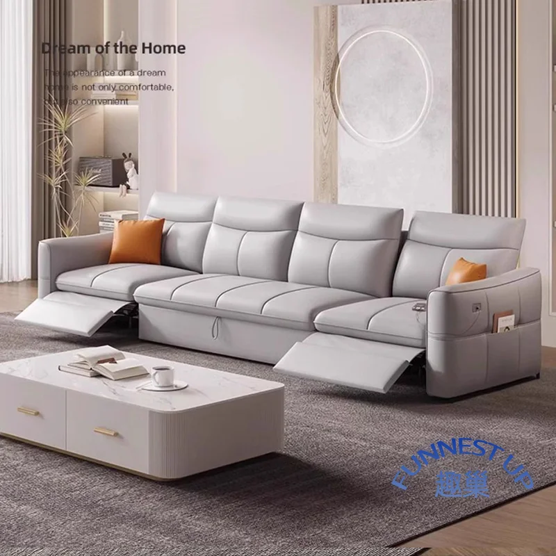 Best Seller genuine Leather electric sofa recliner multi-functional space cabin electric leather sofa recliner electric sofa