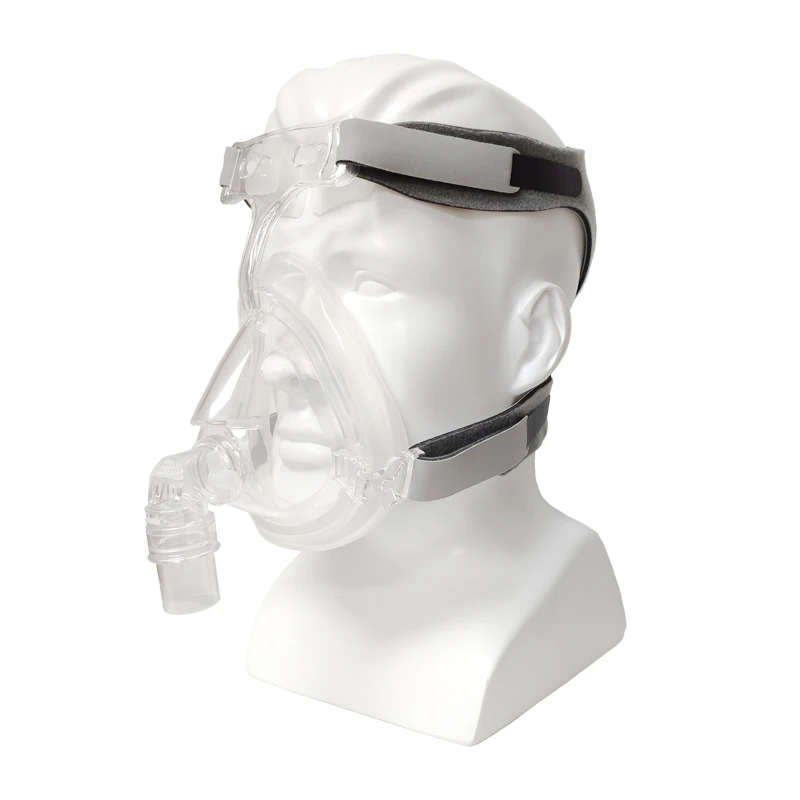 
FA-05B Silicone CPAP full face shield for auto BIPAP BMC Resmed Respironics COPD breathing machine with Beautiful packing bag 