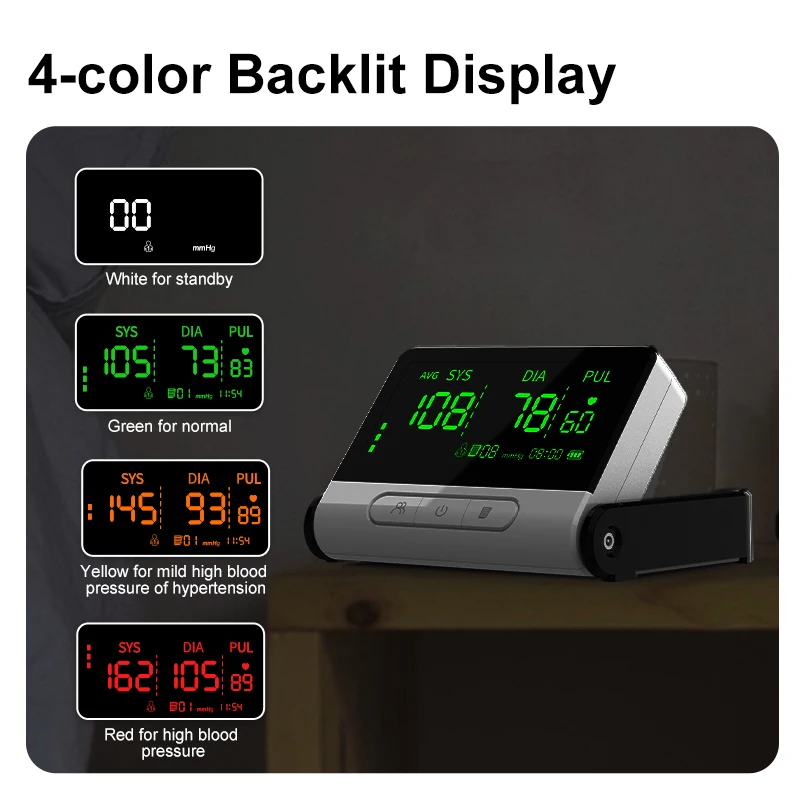 Portable Digital Blood Pressure Monitor Arm Sphygmomanometer Manual BP Meter Tensiometro Heartrate Monitor De Presion Arterial