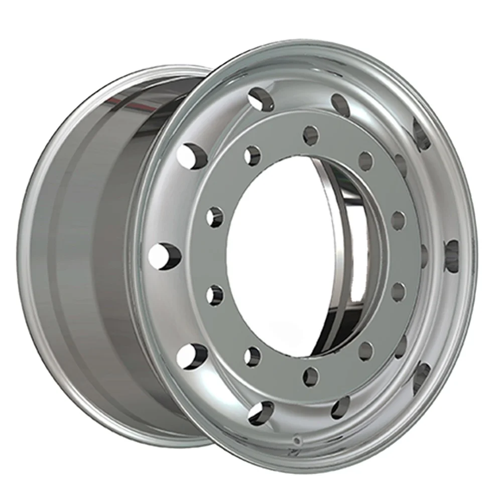 China Factory Wholesale 22.5 inch 22.5x11.75 Aluminum/Alloy Truck Wheel Rim for Heavy Duty Truck size 385/ 65R22.5
