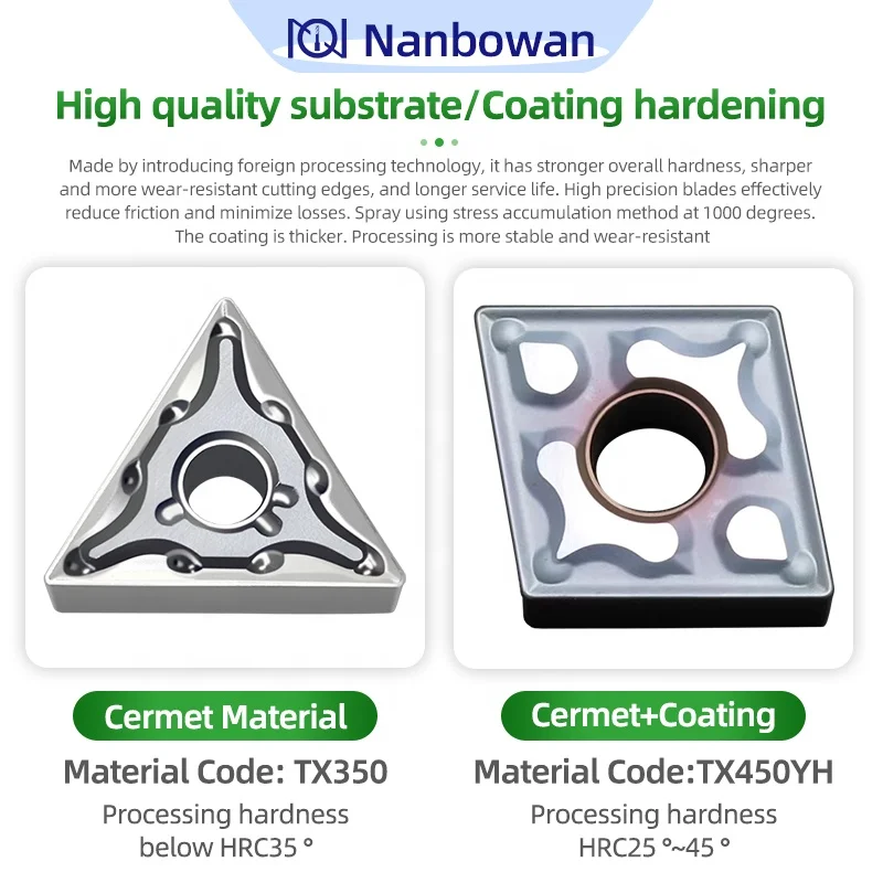 Metal ceramic inserts WNMG080404/WNMG080408-HO P9125 cnc cutting inserts machine Original cut carbide turning tools