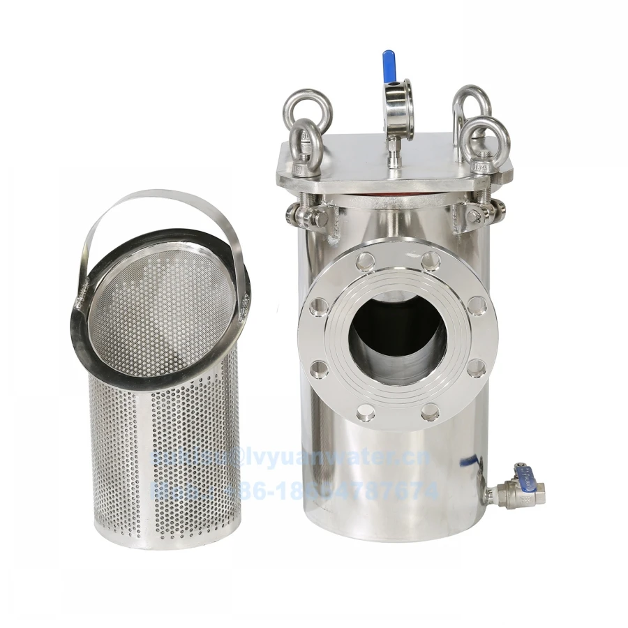 Stainless steel T Type Strainer Basket Filter Vertical Basket Screen Filter for Sewage Oil filtering