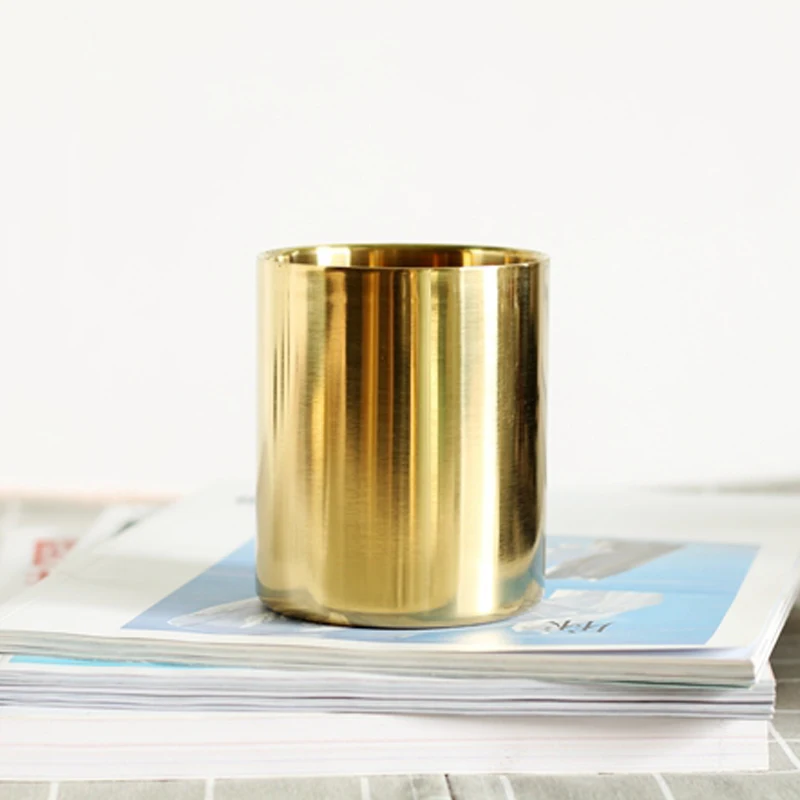 stainless steel candle jar with lid