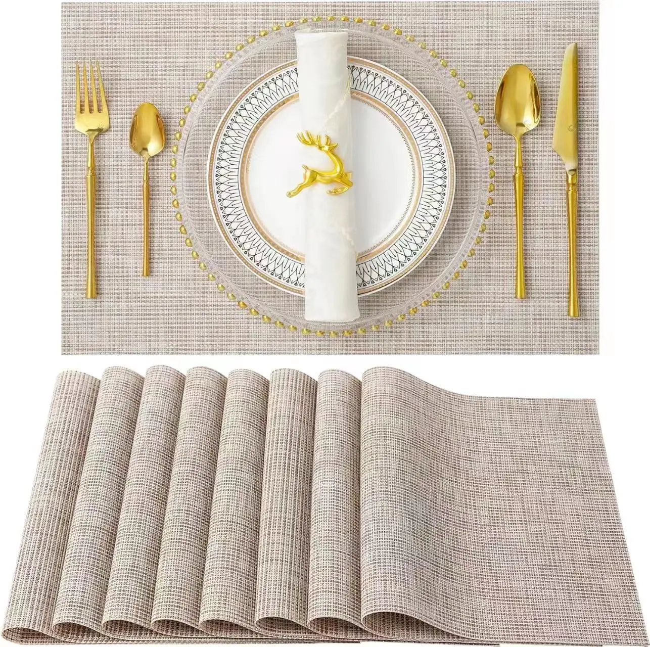 Waterproof PVC tablemat diner room restaurant Dining placemat dining table european kitchen tableware tablemat