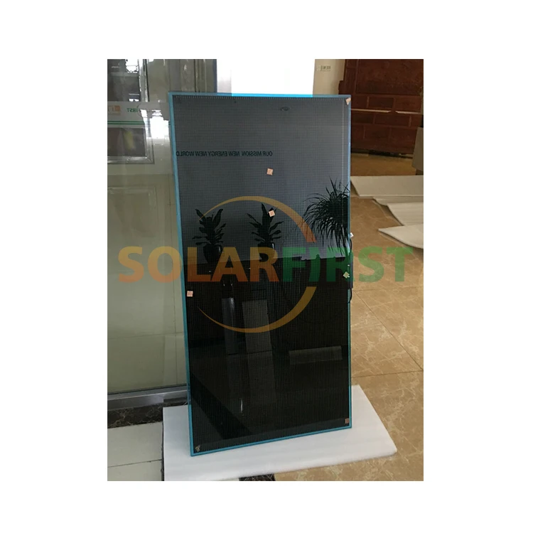 Custom Color 60% 70% 80% Transparency CDTE Frameless Thin Film Solar panel Transparent