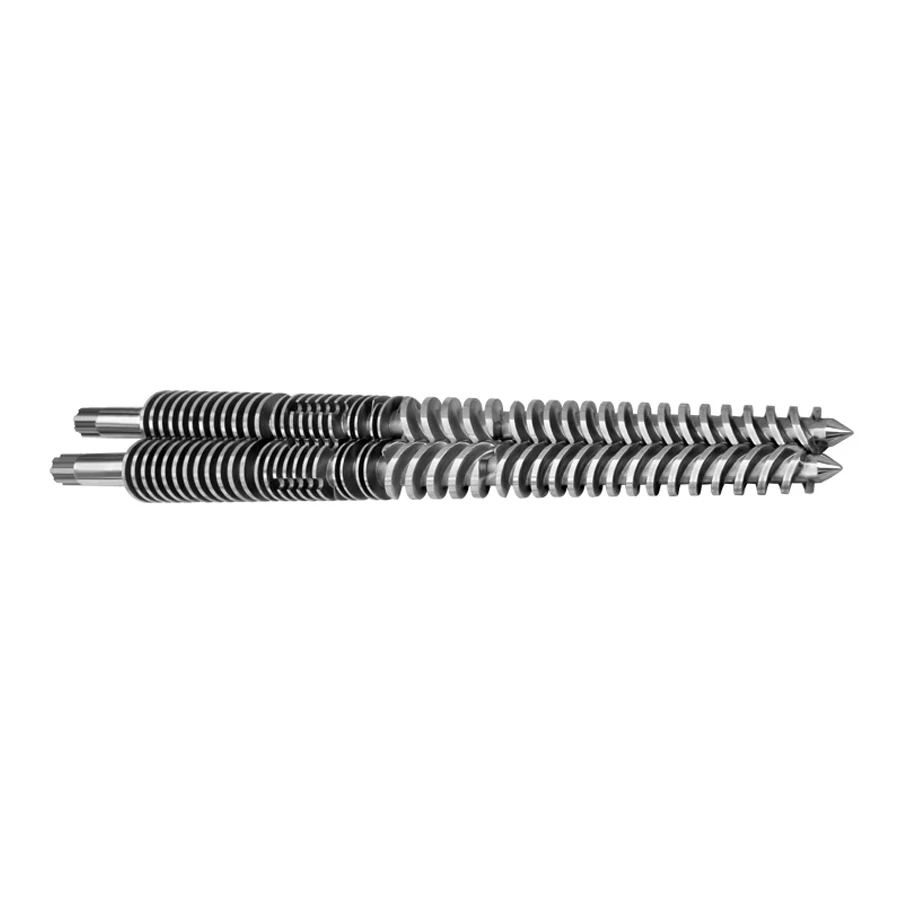 Double Alloy Treatment Conical Twin Screw Barrel For Plastic Sheet and Plate Extruder