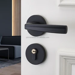 [Zinc Alloy]Solid wood door handle for general purpose indoor split lock with good price