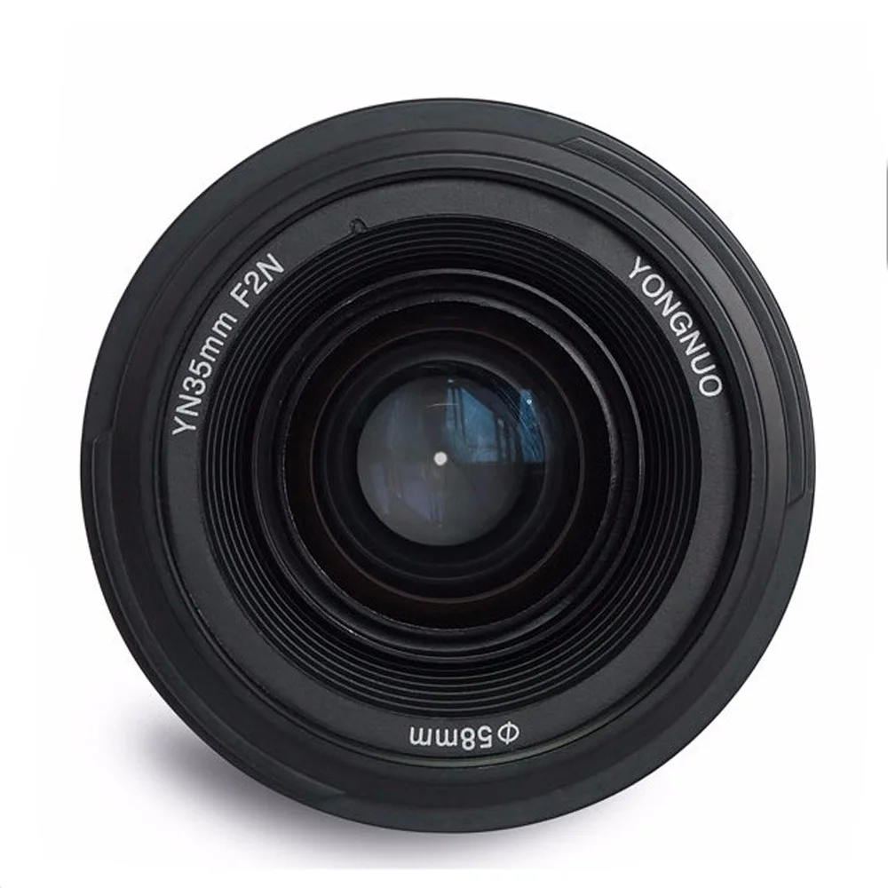 Объектив Yongnuo 35 мм, объектив YN 35 мм F2.0, широкоугольный объектив для цифровой зеркальной камеры canon
