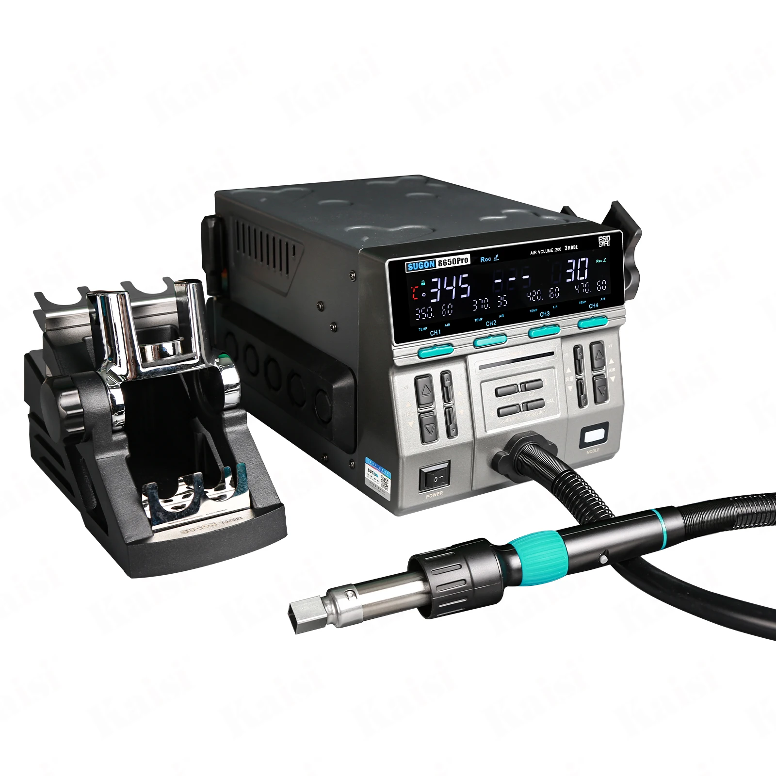 Sugon 8650 Pro Hot Air Gun Curved Soldering Iron Station Digital Phone Motherboard IC Anti-static  Automatic Welding Repair Tool