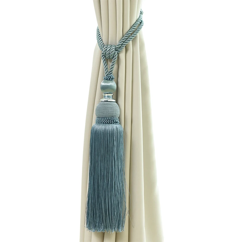 Modern minimalist curtain bandage tying hanging ball tassel  tieback and curtain