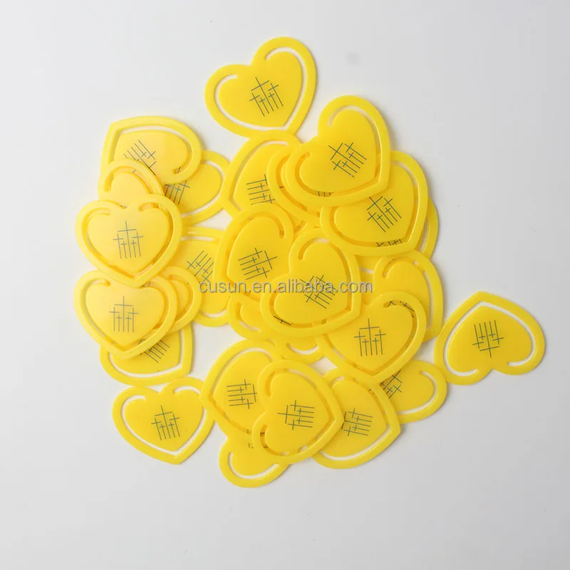 Fashion Paper Bookmark Promotion Heart Plastic Custom Bookmarks for Book