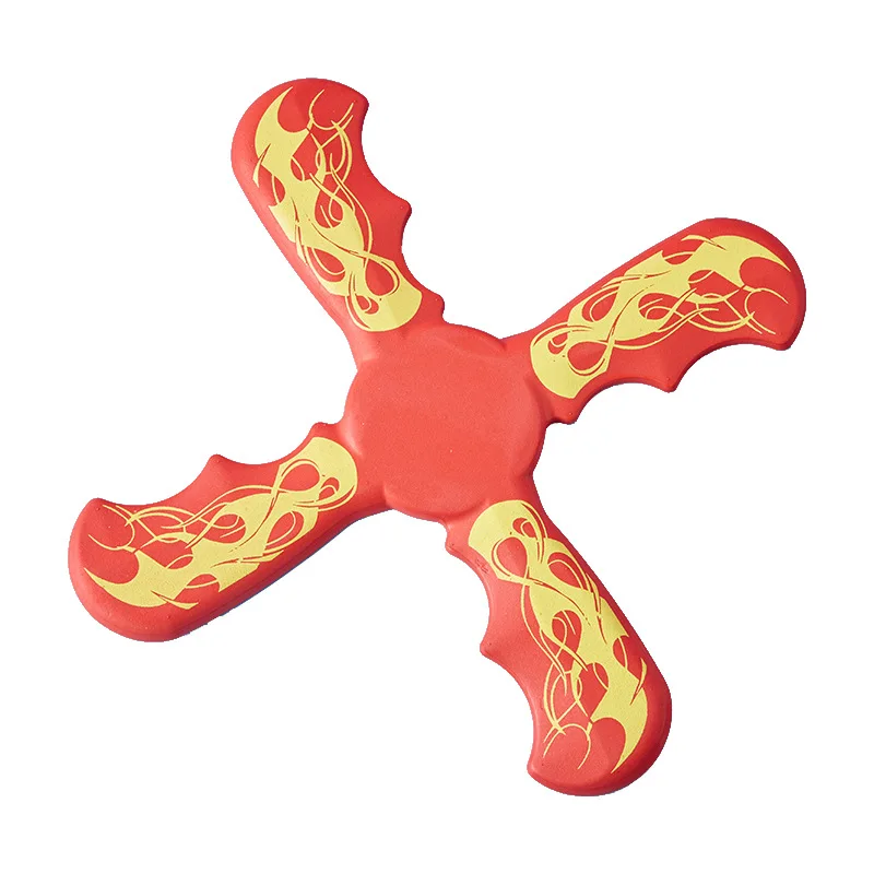 Outdoor game toy eva foam custom logo flexible boomerangs soft flying frisbeed disc for kids