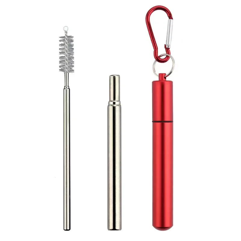 Hot selling 2023 New Eco-Friendly Outdoor Reusable portable kitchen grade stainless steel straw 304 Stainless steel drinking str
