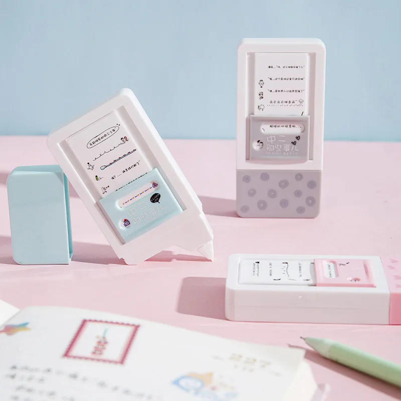 Stationery Yellow Colored Correction Tape Manufacturer Creative,Kawaii Kids School Stationery Office Supplies