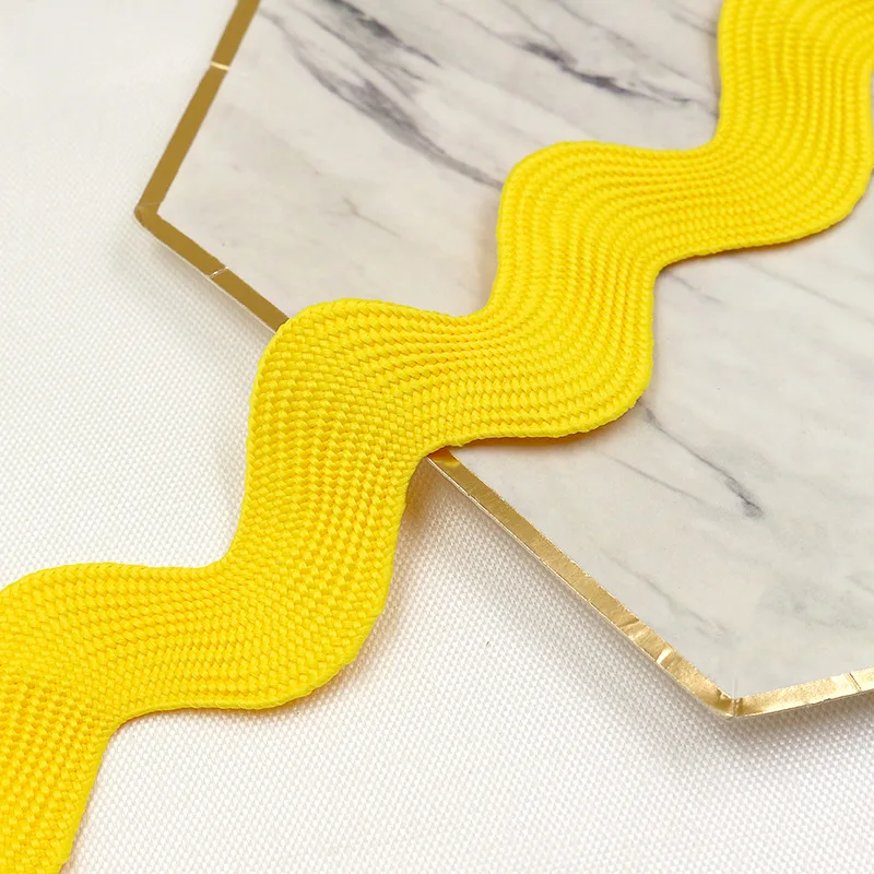 Wholesale 100% Polyester Jumbo Giant Ric Rac Trim Lace Gimp Zig Zag Lace Ribbon