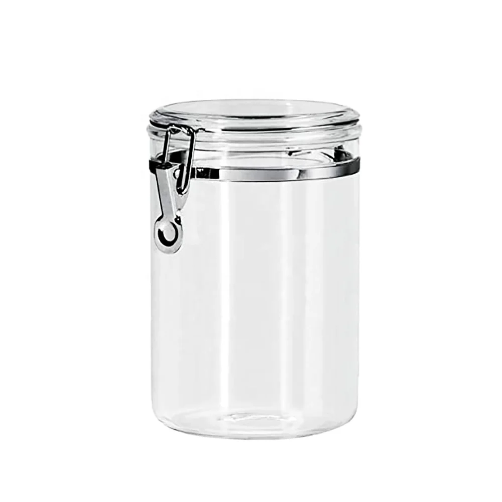 
Taiwan BPA free Plastic Acrylic Round Air tighted Canister 