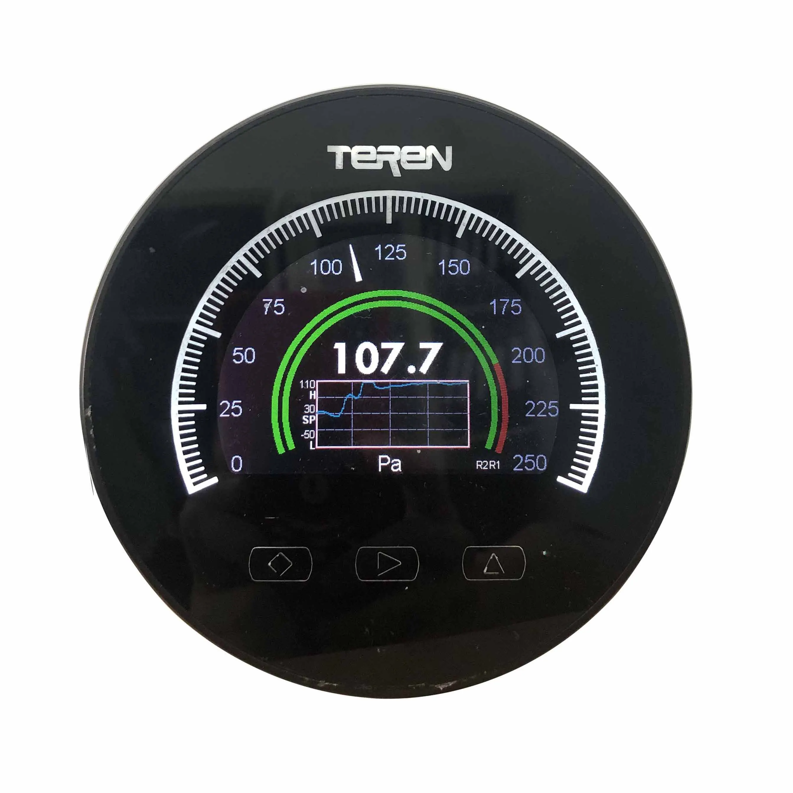 Analog pointer smart differential pressure monitor and controller and transmitter