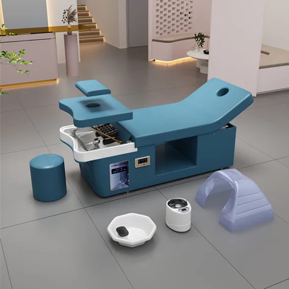 Professional  Hair Spa Wash Bed With 90L Water Storage Tank Thai Massage Shampoo Bed