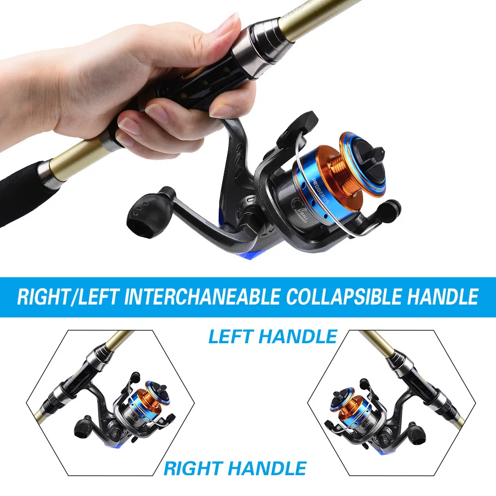 Hot Sale Fishing Rod And Reel ComboFishing Set With Bag Spinning Reel Lure Line lure hard and soft bait Accessory Set pesca