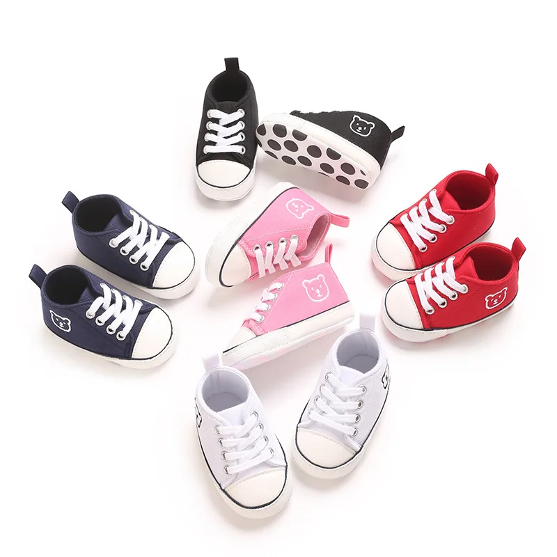 Ready to Ship Autumn 0-12 Months Fashion Casual Sports Style Walking Shoes Newborn Boys and Girls Soft Soled Baby Shoes Toddler