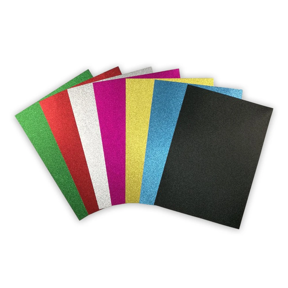 Custom Double Sided Glitter Paper Cardstock for Cricut Scrapbook DIY Crafts Decor Gift Wraps Booklet Covers